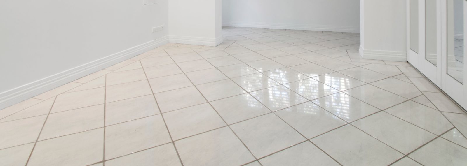Clean tile floor